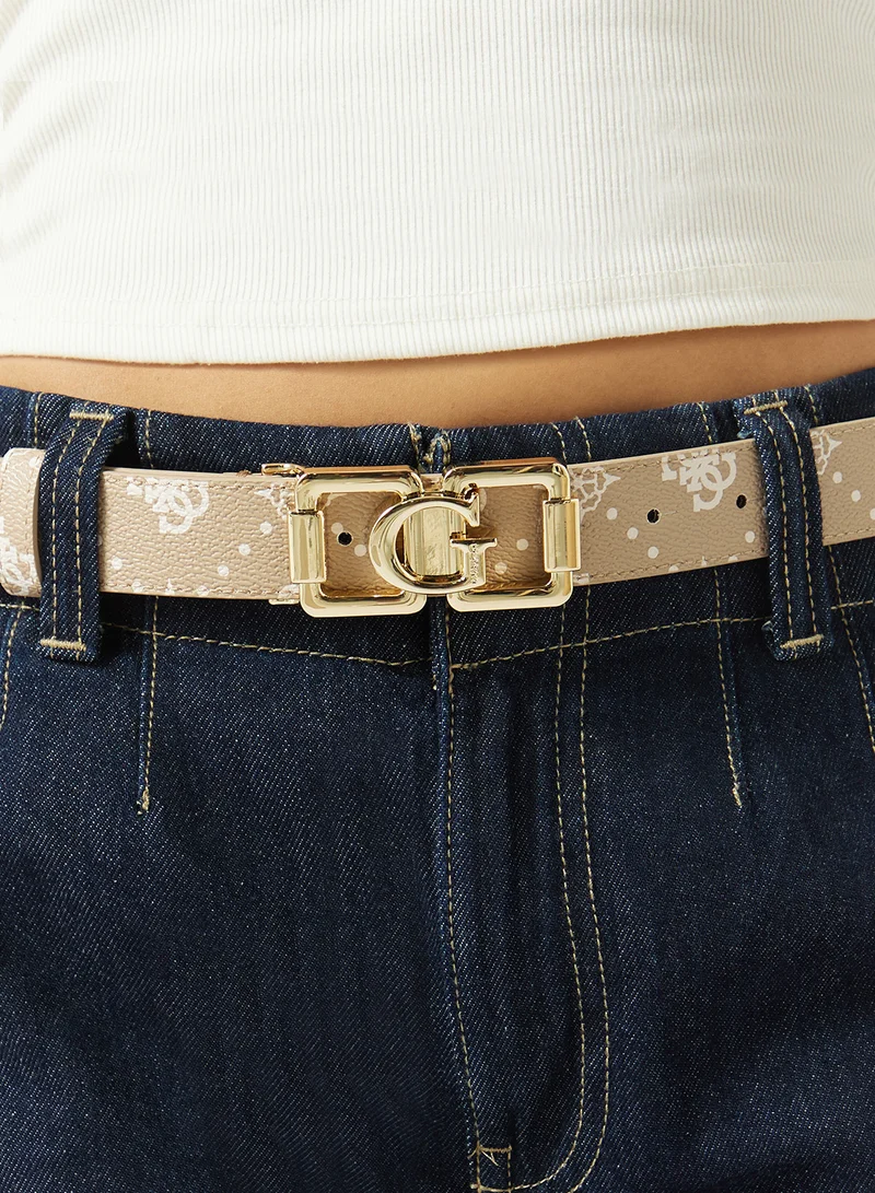 Guess  Emelie Logo Allocated Hole Belt for Women | Best Price UAE