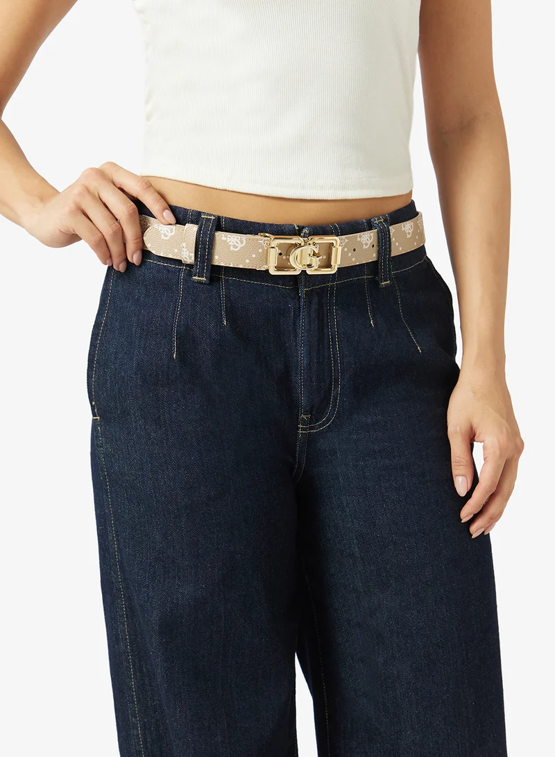 Guess  Emelie Logo Allocated Hole Belt for Women | Best Price UAE