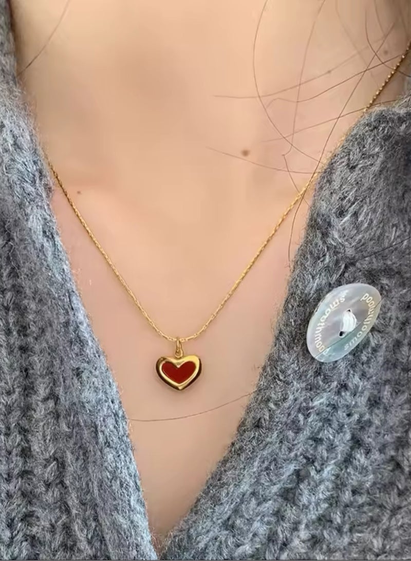 Jewelry 4You Elegant Stainless Steel Gold Plated Necklace For Women - Image 1