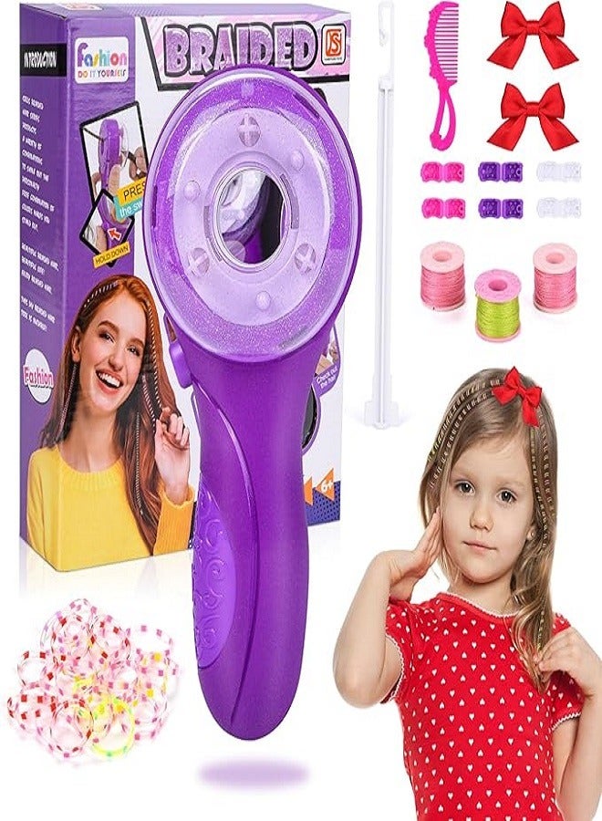 Automatic Hair Braider, Automatic Hair Braider for Children, DIY Braiding Hairstyle Tool with Hair Jewelry Beads, Braiding Aid Hair Braider for Girls - Image 1