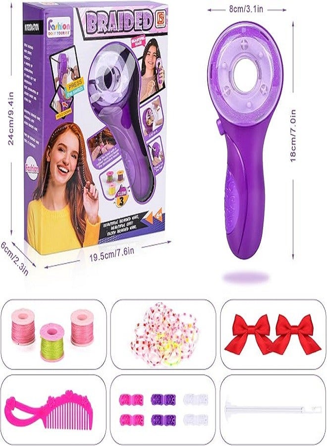 Automatic Hair Braider, Automatic Hair Braider for Children, DIY Braiding Hairstyle Tool with Hair Jewelry Beads, Braiding Aid Hair Braider for Girls - Image 5