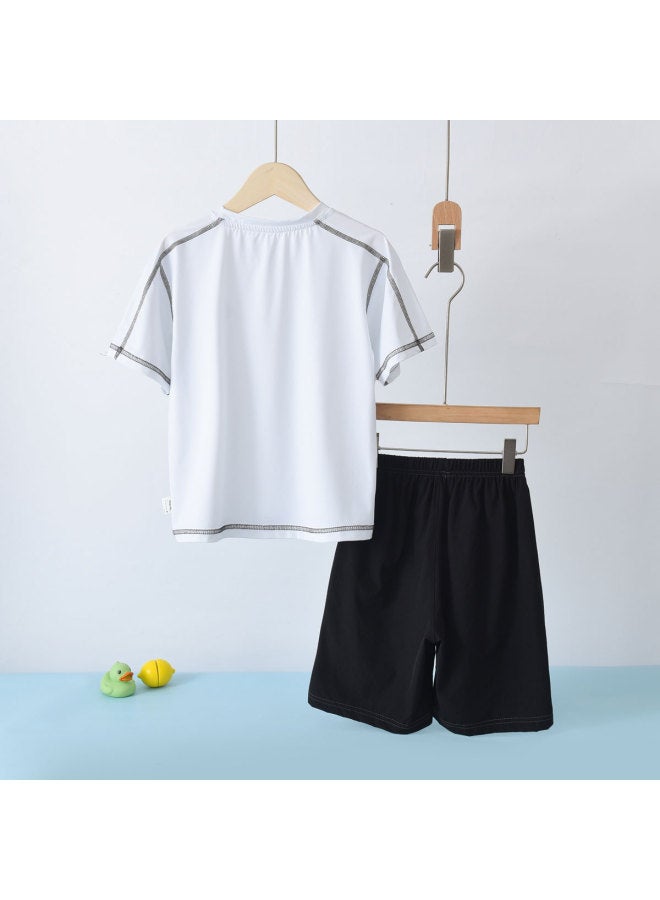Bornbay summer Kids' Stretchy Comfort-fit Short-sleeve Sport Set - Image 4