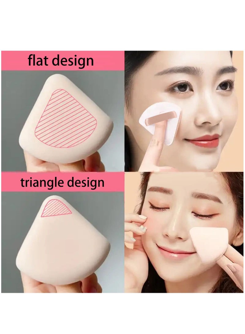 NIBEMINENT Makeup Sponge Set, Beauty Blender with Case, Triangular and Round Cushion for Liquid Blending Foundation, Powder, Cream, Concealer, Perfect Application (6 PCS)  - Image 2