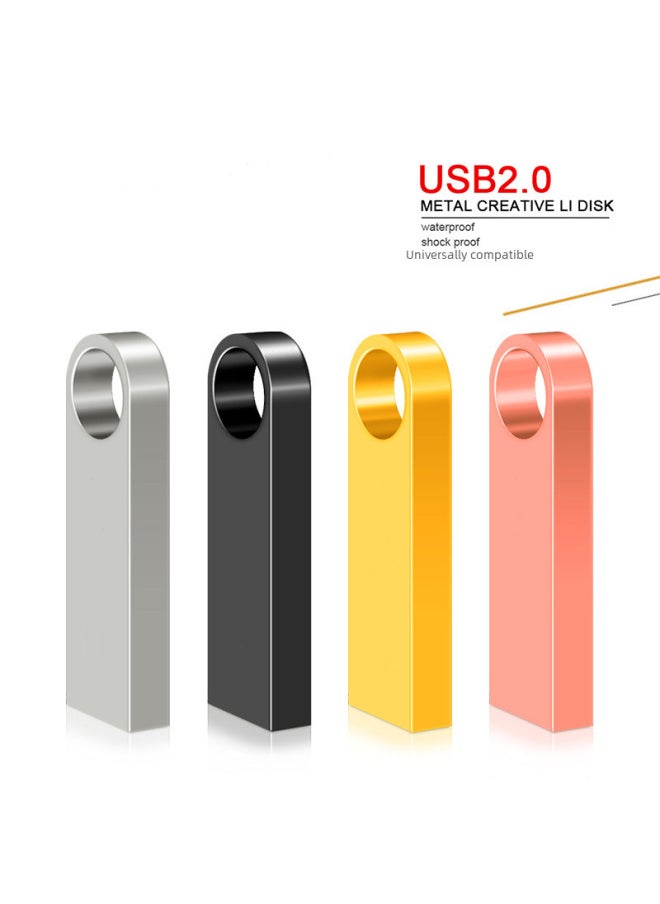 محرك فلاش USB معدني 16 جيجابايت محرك أقراص USB لموسيقى السيارة 8 جيجابايت عالي السرعة 64 جيجابايت عصا كمبيوتر رقمية قابلة للتخصيص - سعة: 64 ميجابايت C6  - Image 2