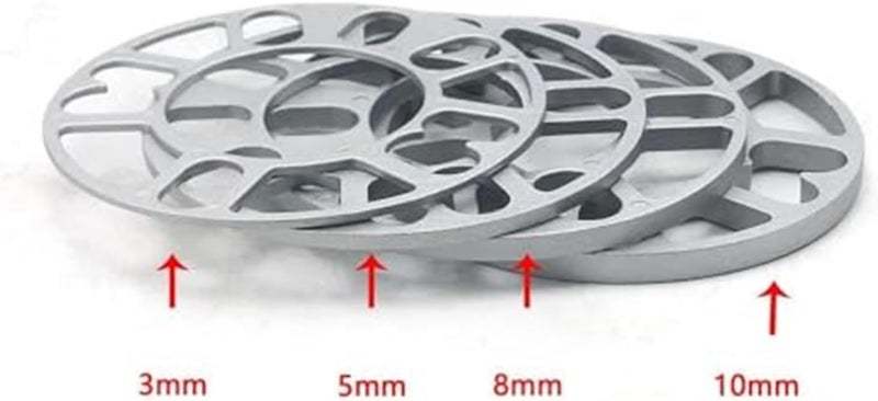 DEMULAX 4PCS Aluminum Car Wheel Spacer Shims - Image 2