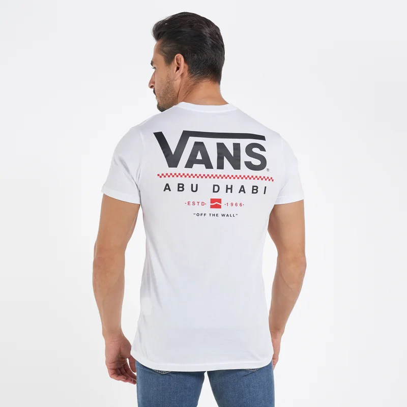 VANS White Men's Abu Dhabi City T-Shirt for Men | Best Price UAE