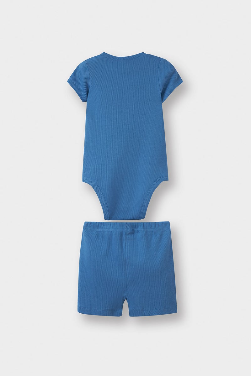 ديفاكتو طقم ملابس أطفال للأولاد مكون من قطعتين بقصة عادية ورقبة دائرية - Image 5