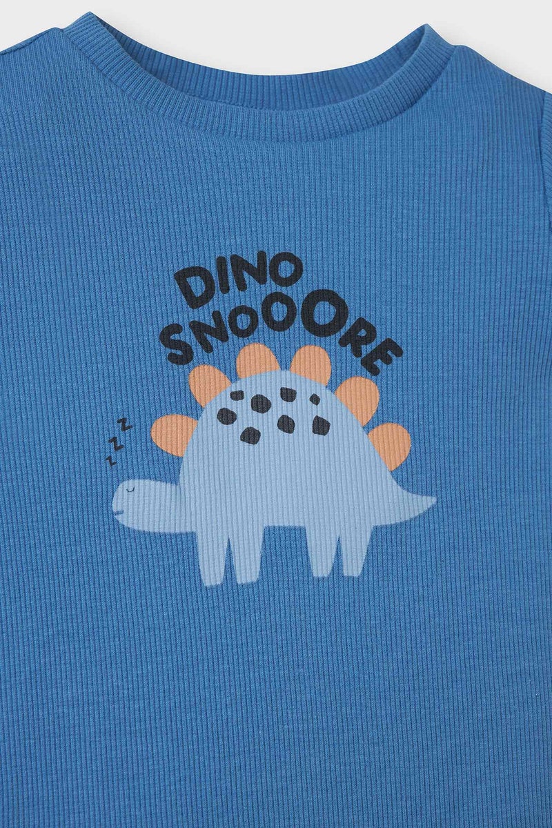 ديفاكتو طقم ملابس أطفال للأولاد مكون من قطعتين بقصة عادية ورقبة دائرية - Image 2