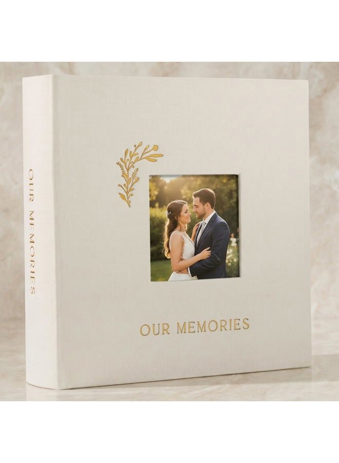 ZICOTO Beautiful Photo Album for 4x6 Pictures - Perfect Picture Book for Wedding, Baby Shower and more - 200 Photo Slots Albums to Collect Your Memories - Image 1