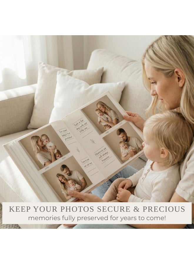 ZICOTO Beautiful Photo Album for 4x6 Pictures - Perfect Picture Book for Wedding, Baby Shower and more - 200 Photo Slots Albums to Collect Your Memories - Image 4