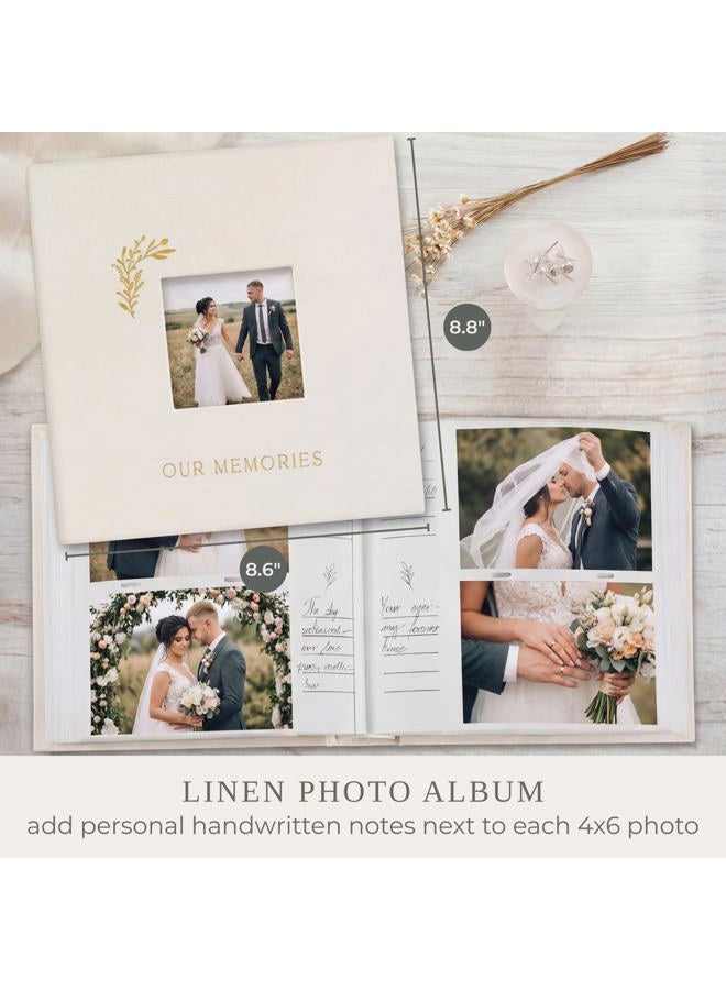 ZICOTO Beautiful Photo Album for 4x6 Pictures - Perfect Picture Book for Wedding, Baby Shower and more - 200 Photo Slots Albums to Collect Your Memories - Image 2