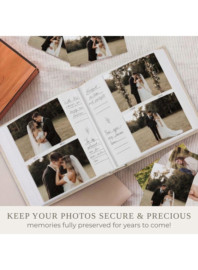 ZICOTO Beautiful Photo Album for 4x6 Pictures - Perfect Picture Book for Wedding, Baby Shower and more - 200 Photo Slots Albums to Collect Your Memories - Image 3
