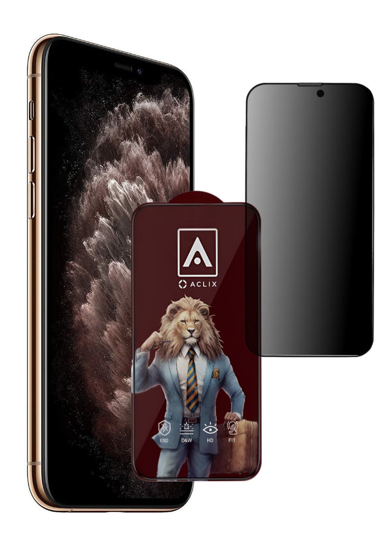 ACLIX Antistatic ESD Dustproof Premium Quality High Definition Tempered Glass Screen Protector Designed For  iPhone 11 Pro - Image 1