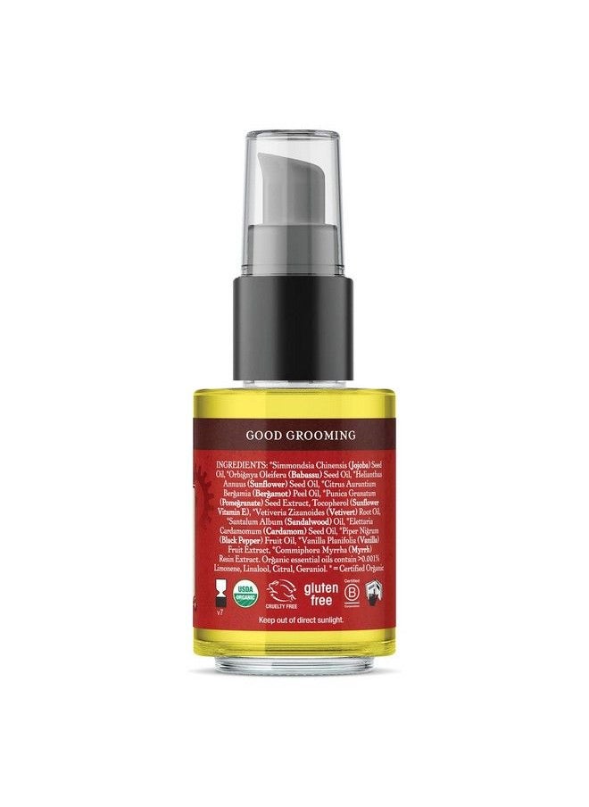 Badger Beard Oil Babassu & Jojoba Certified Organic Premium Beard Conditioner Beard Oil For Dry Skin Beard Oil For Long Beards Facial Hair Oil 1 Fl Oz Glass Bottle  - Image 3