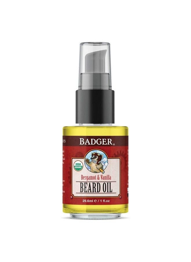 Badger Beard Oil Babassu & Jojoba Certified Organic Premium Beard Conditioner Beard Oil For Dry Skin Beard Oil For Long Beards Facial Hair Oil 1 Fl Oz Glass Bottle  - Image 2