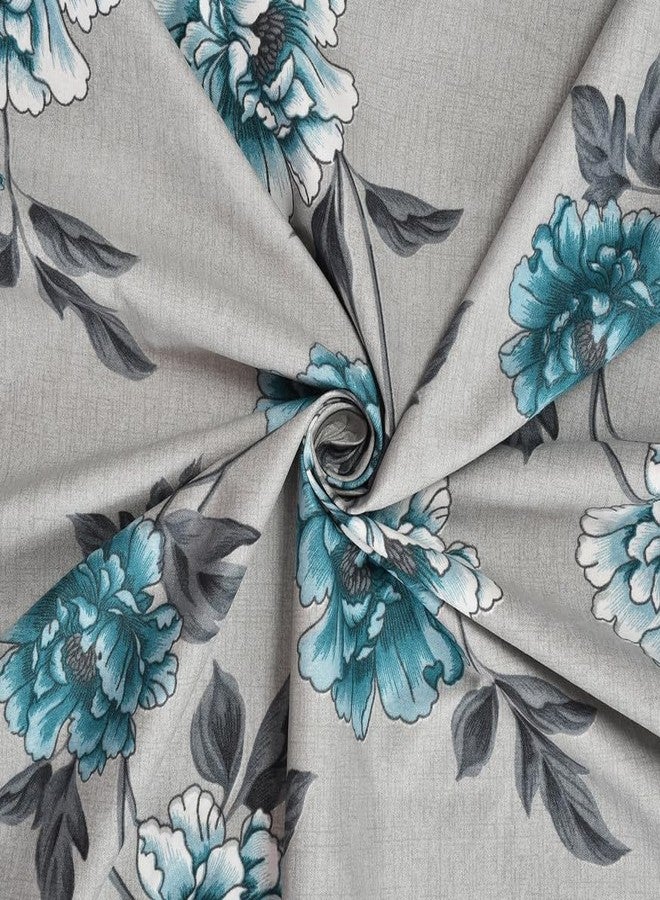 Amvy Creation ملاءة سرير مفردة مسطحة من القطن جلاس من مجموعة أمفي كرييشن برايم 170TC مع غطاء وسادة واحد مطابق | 60 × 90 بوصة (أخضر 5) - Image 2