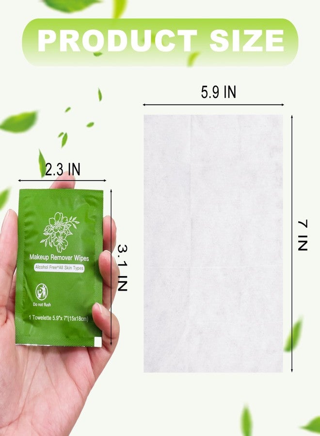 Twoworld Makeup Remover Wipes Bulk Individually Wrapped,Travel Makeup Wipes Individual Makeup Remover Wipes Bulk Gentle Cleansing Makeup Remover Wipes for Face Cleansing Mascara Lipstick Travel (50, Aloe Vera) - Image 2