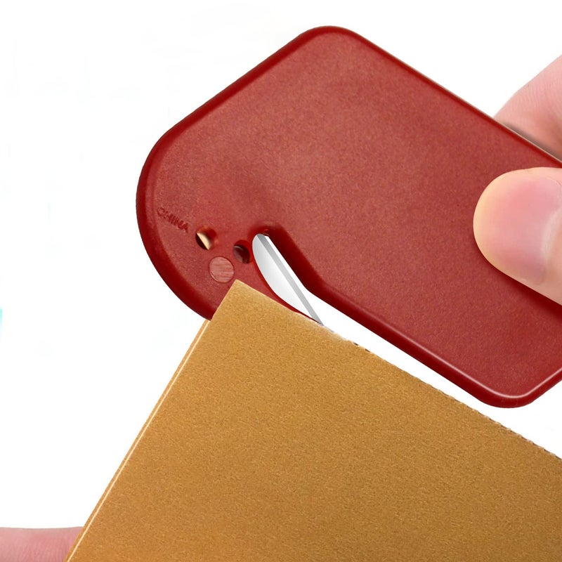 Arbootjin Letter Opener Envelope Slitter 4 Pack Letter Openers Plastic with Blade Envelope Opener Mail Opener for Envelope,Package,Paper Cut,Safe Letter Opener - Image 3