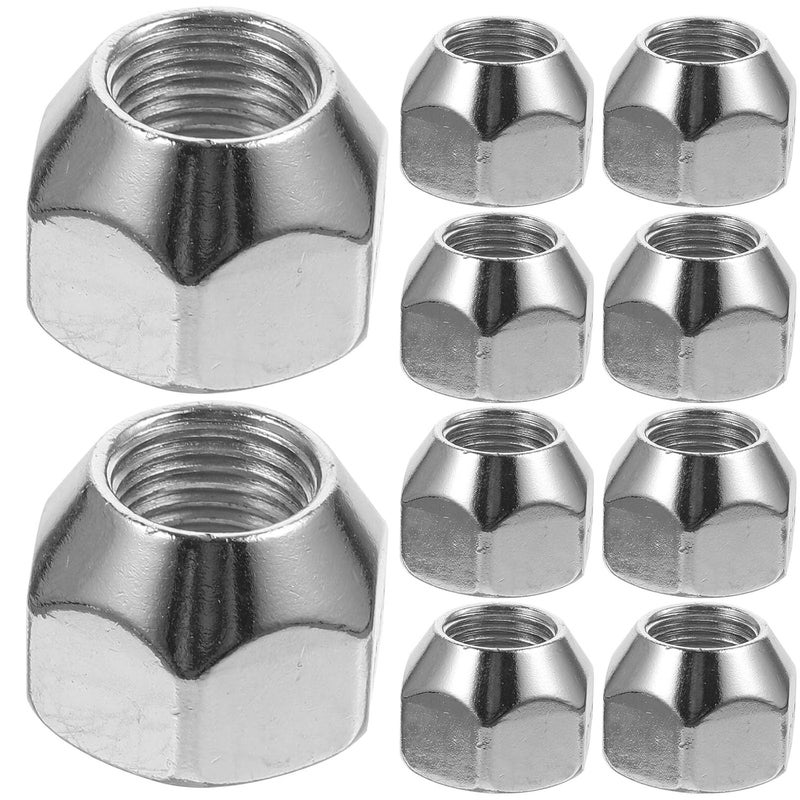GALPADA 10pcs 1 2 20 Trailer Lug Nuts Spline Design for RV Truck Camper Wheels - Image 1