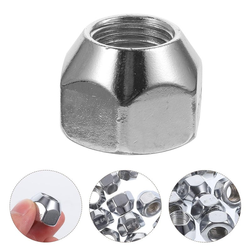 GALPADA 10pcs 1 2 20 Trailer Lug Nuts Spline Design for RV Truck Camper Wheels - Image 3