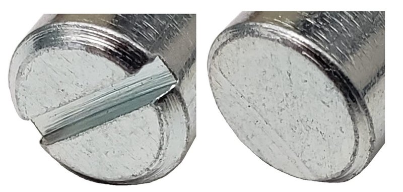 SuperDealStuff (12) Cross Dowels/Barrel Nuts - 1/4-20 16mm X 10mm Zinc-Plated Off-Centered CNC - Image 2