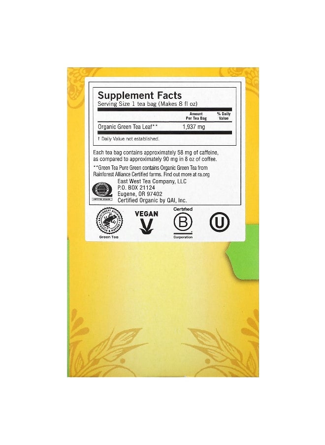 Yogi Tea Yogi Tea, Green Tea Pure Green, 16 Tea Bags, 1.09 oz (31 g)  - Image 2
