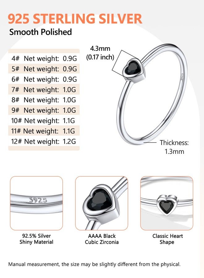 Silvora Love Wedding Band 3mm Thin Rings for Female - Image 4