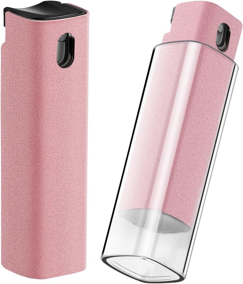 YTT Screen Cleaner, All-in-One Spray & Wipe Cleaner, with Transparent Protective Shell for All Phones, Laptop and Tablet Screens (Pink) - Image 1