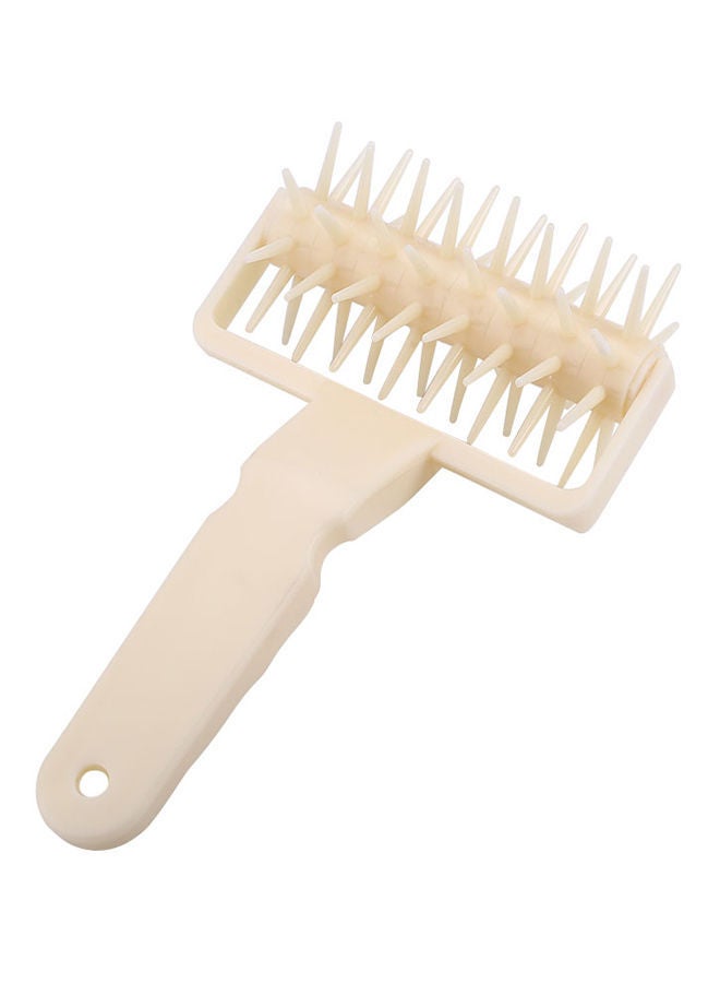 NIBEMINENT Pie Dough Roller Cutter White 21 x 12 7centimeter 
