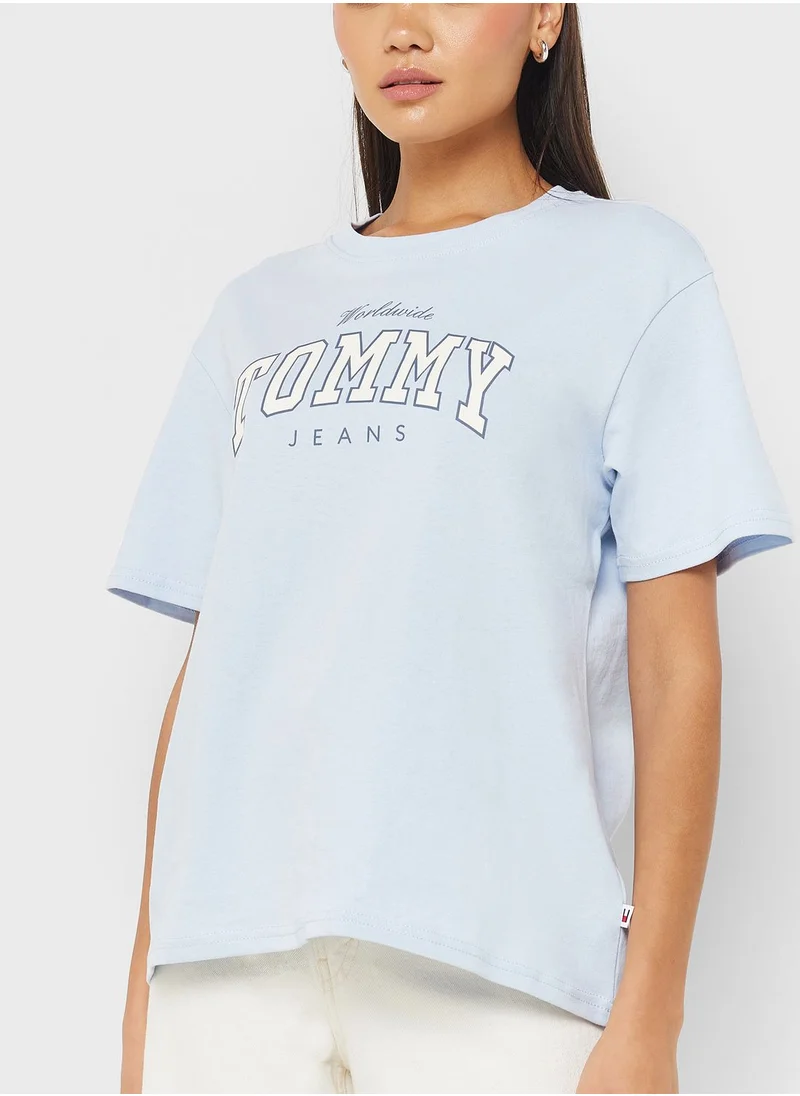 TOMMY JEANS Crew Neck Varsity T-Shirt