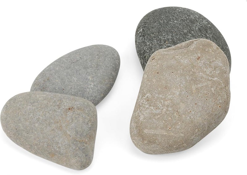 SHEUTSAN 12 PCS 34 Inch River Painting Rocks Crafts Stones Flat Rocks Smooth Painting Stone for DIY Project Hand Crafts - Image 4