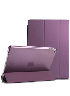 iPad 10.2 Case - Compatible with 9th Generation (2021), 8th Generation (2020), 7th Generation (2019) - Slim Stand Hard Back Shell Protective Smart Cover for 10.2 iPad - Purple