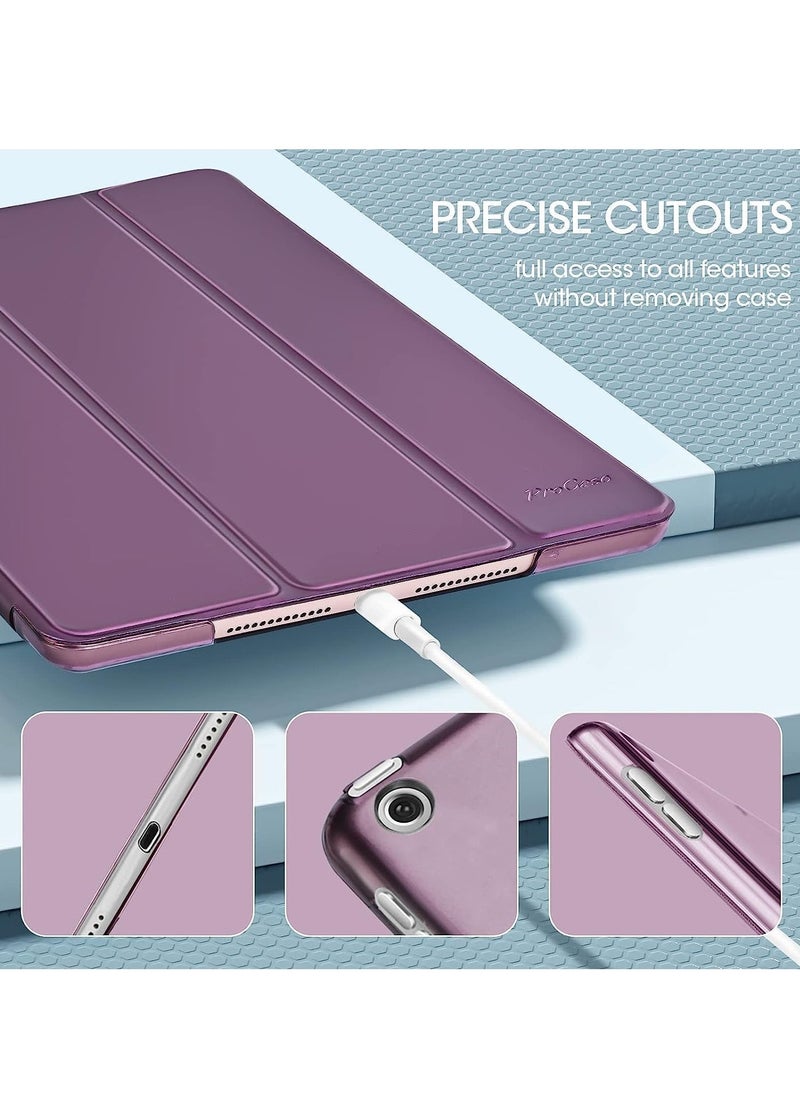 vesus - iPad 10.2 Case - Compatible with 9th Generation (2021), 8th Generation (2020), 7th Generation (2019) - Slim Stand Hard Back Shell Protective Smart Cover for 10.2 iPad - Purple - Image 1