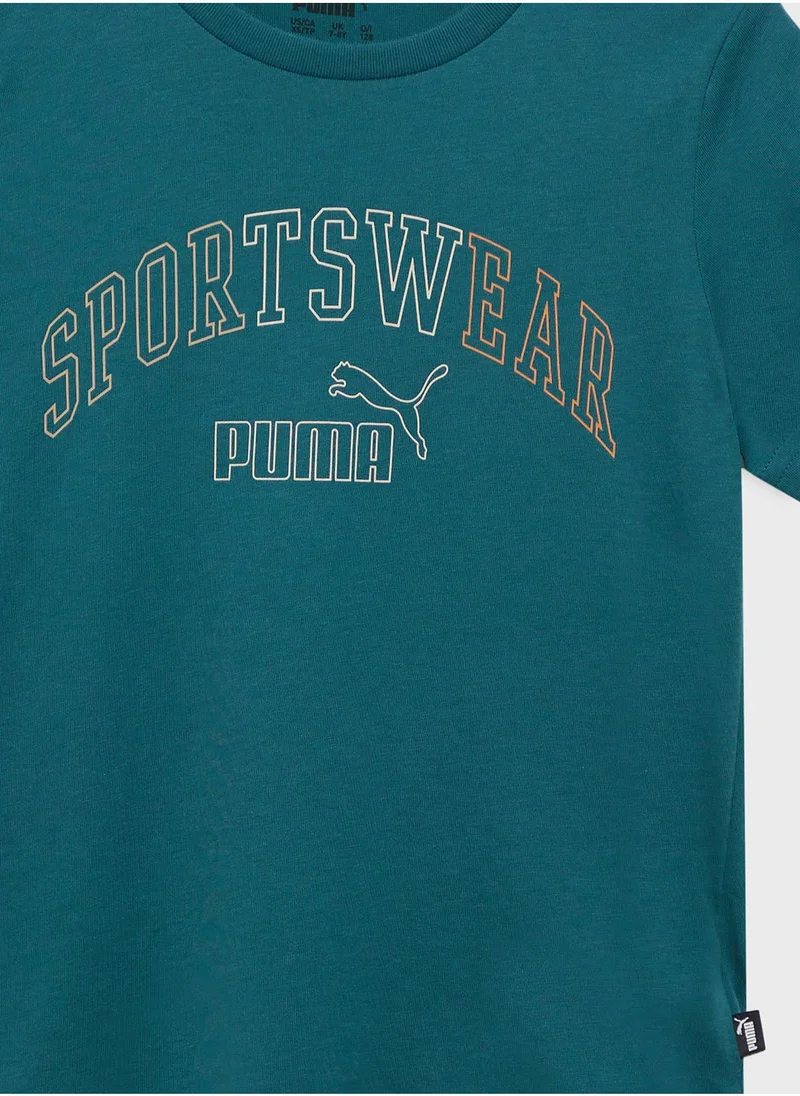 PUMA Youth Essential Logo Lab Graphic T-Shirt