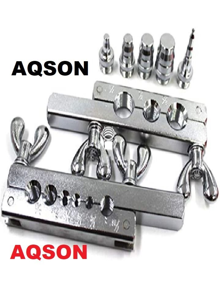 AQSON Portable HVAC Flaring and Swaging Tool Kit OD Soft Refrigeration Copper Tubing - Image 3