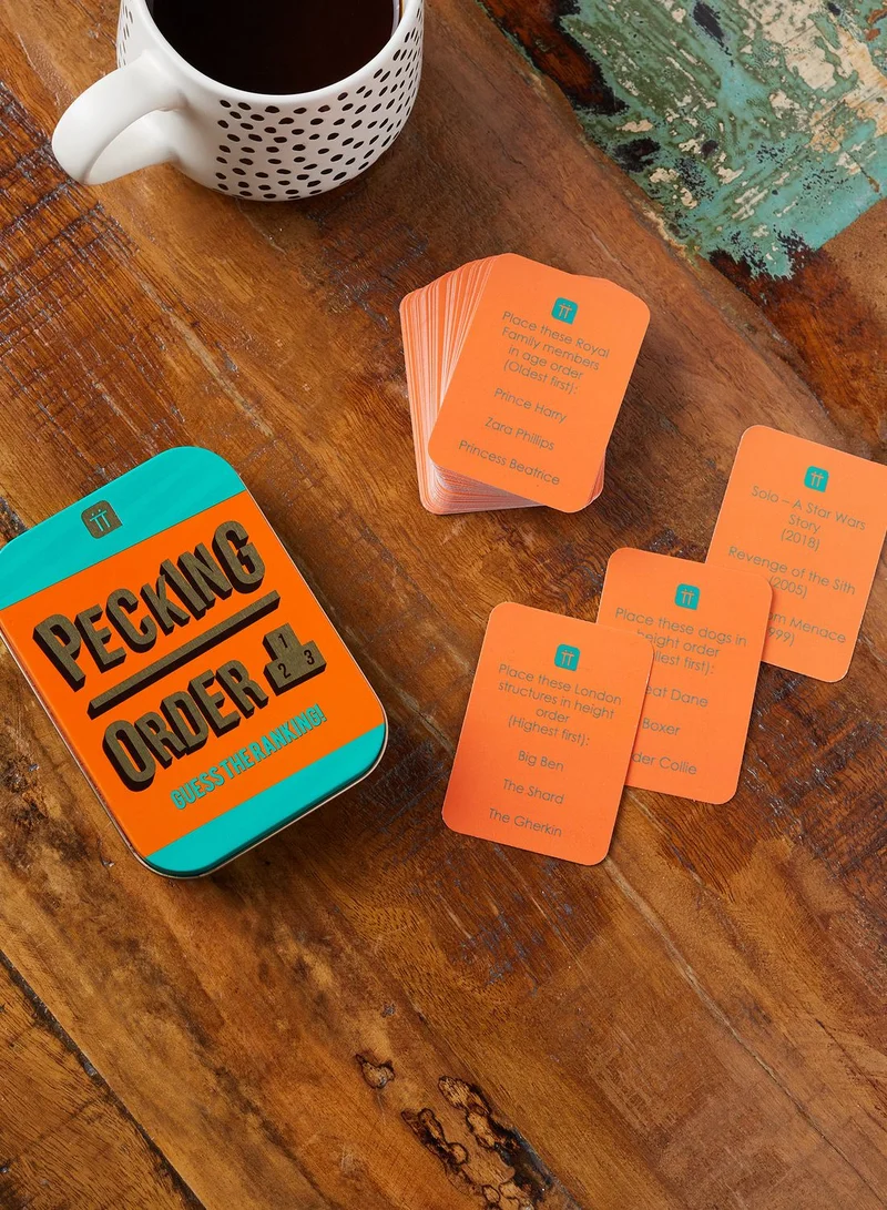 Talking Tables Pecking Order Tin Game
