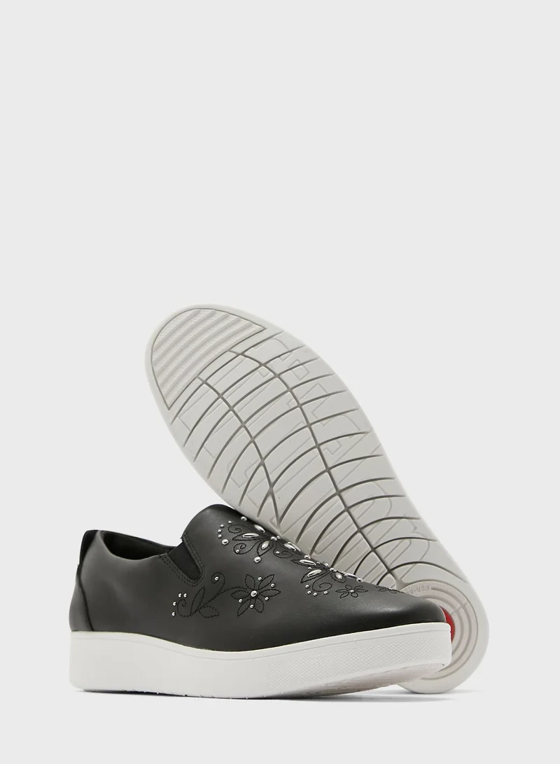 FitFlop Sania Skate Flower Stud Sneakers