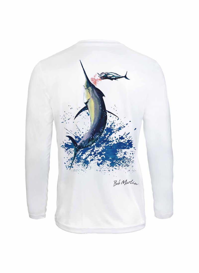 BOB MARLIN - Marlin Performance Shirt Bazaruto White-Xl - Image 1