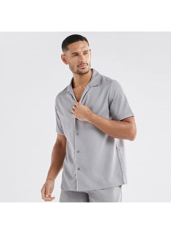 FAV Solid Shirt with Short Sleeves  - Image 1