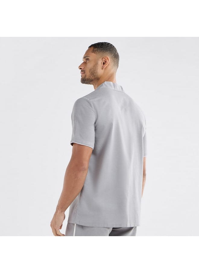 FAV Solid Shirt with Short Sleeves  - Image 3