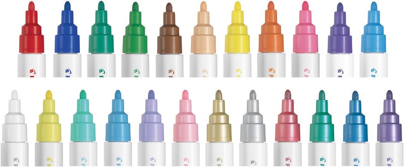 Pilot Pintor Fine Metallic Water Based Marker 6-Piece Set - Image 2