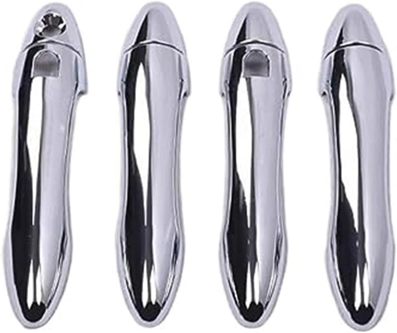 DEMULAX Carbon Fiber Chrome Car Door Handle Cover for Kia Forte - Image 3