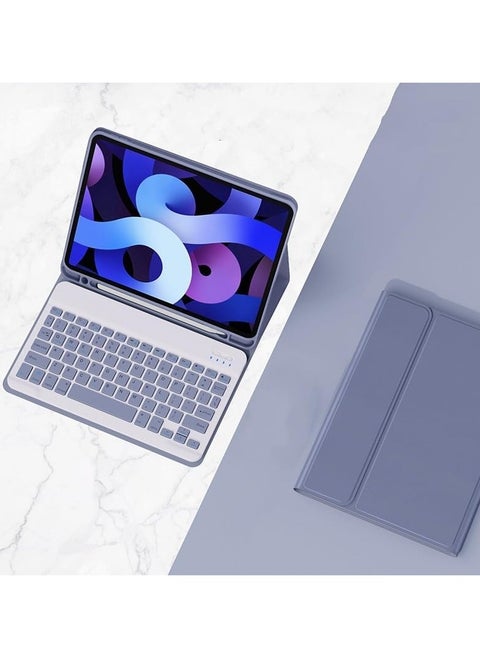 Case for IPad 11th Generation A16 11 Inch 2025 with Pen Slot Smart Bluetooth Removable Keyboard Case Supports Multi-viewing Angle Bracket