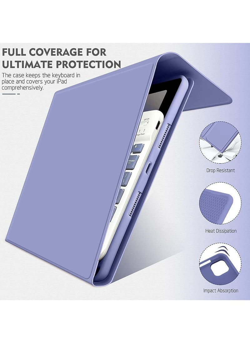 Case for IPad 11th Generation A16 11 Inch 2025 with Pen Slot Smart Bluetooth Removable Keyboard Case Supports Multi-viewing Angle Bracket