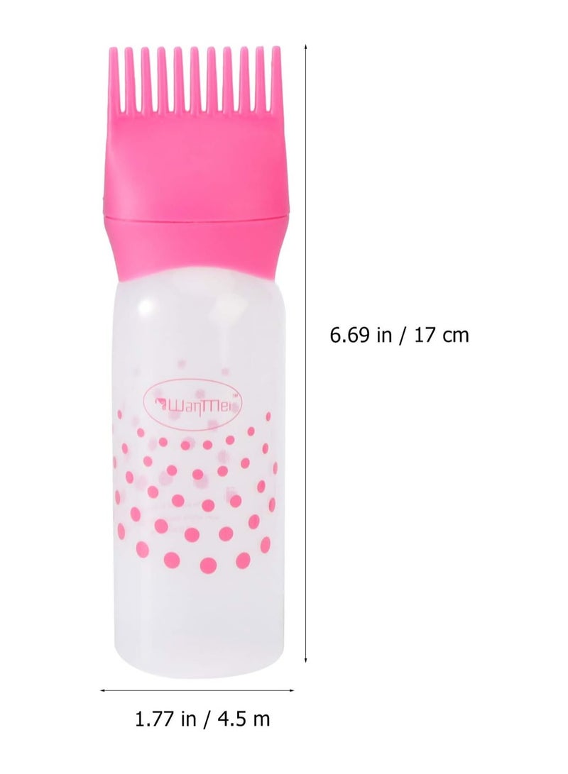 Root Comb Applicator Bottle 3 Pack Dye Hair Oils For Hair Growth Bottle Applicator Brush Root Comb Bottle With Graduated Scale Hair Oil Applicator Hair Coloring Tools - Image 3