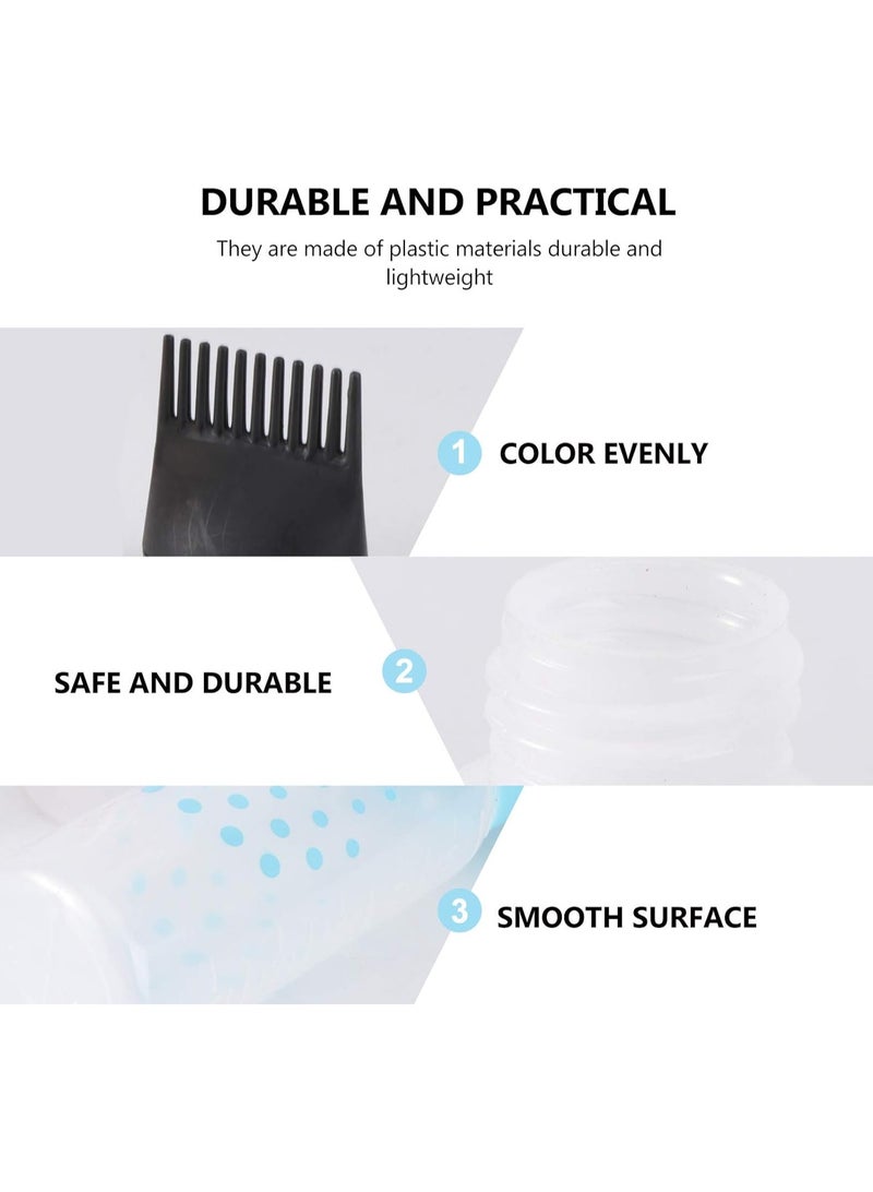 Root Comb Applicator Bottle 3 Pack Dye Hair Oils For Hair Growth Bottle Applicator Brush Root Comb Bottle With Graduated Scale Hair Oil Applicator Hair Coloring Tools - Image 4