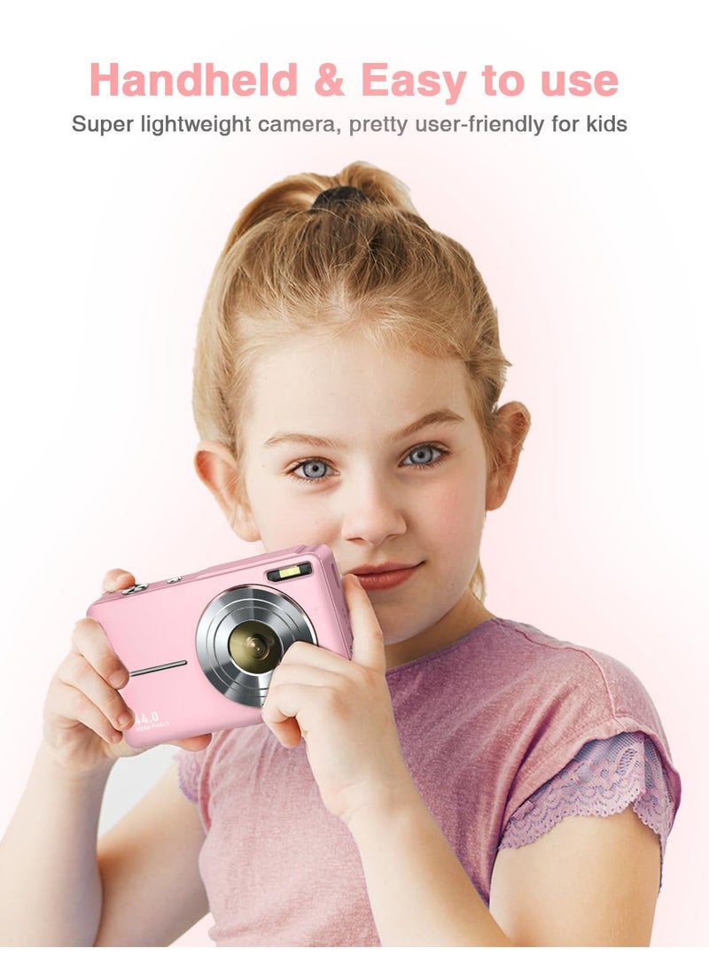 Milatech - Digital Camera, FHD 1080P Kids Camera 44MP Point and Shoot Digital Cameras with 32GB SD Card, 16X Zoom, Lanyard - Image 1