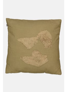 Muy Mucho Textured Removable Cover Cushion 45 x 45 cm, Olive  - Image 1