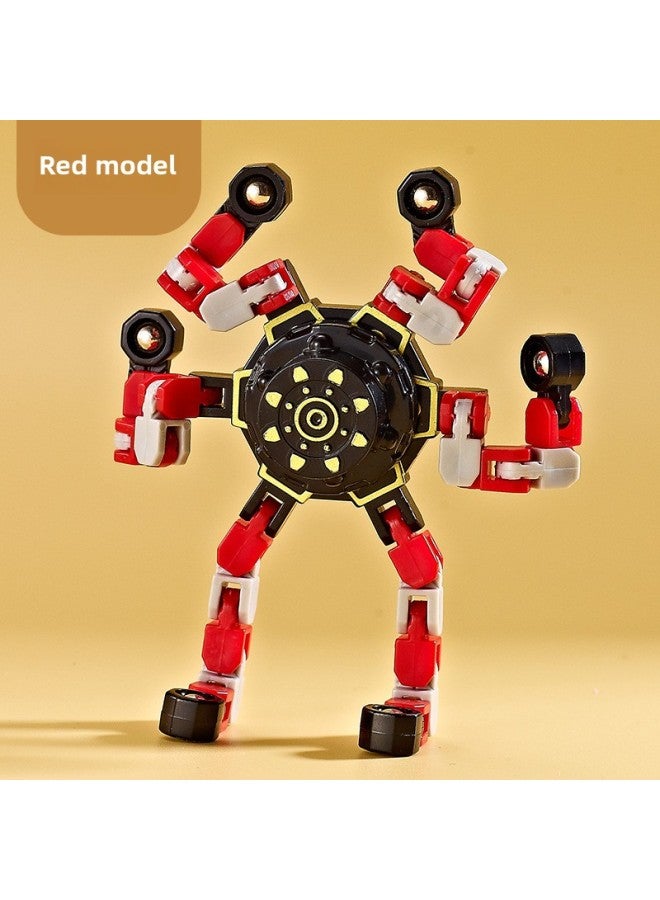 إسكدنيا لغز مضيء قابل للتحويل ميكانيكي بأطراف الأصابع ودوران الضغط للأطفال والأولاد والأولاد ألعاب دوارة - اللون: نمط أرجواني 【قطعة واحدة】 - Image 3