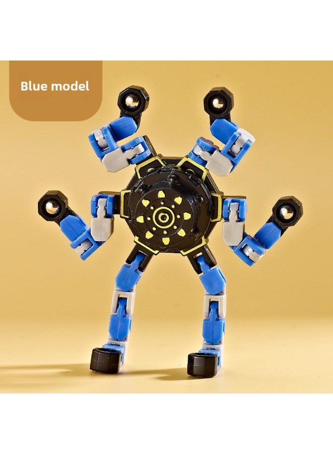 إسكدنيا لغز مضيء قابل للتحويل ميكانيكي بأطراف الأصابع ودوران الضغط للأطفال والأولاد والأولاد ألعاب دوارة - اللون: نمط أرجواني 【قطعة واحدة】 - Image 5